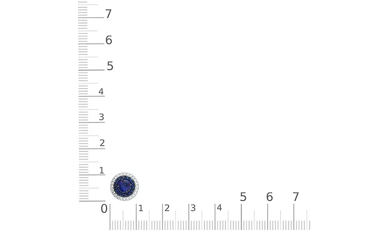Подвеска из красного золота с 15 корундами и 24 фианитами
