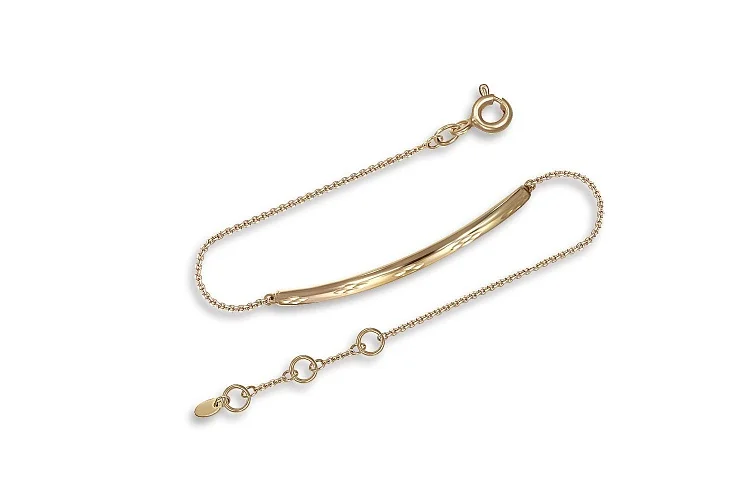 Браслет из жёлтого золота без вставок