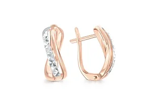 Серьги из красного золота без вставок