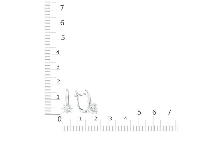 Серьги Малинки из белого золота с 18 бриллиантами