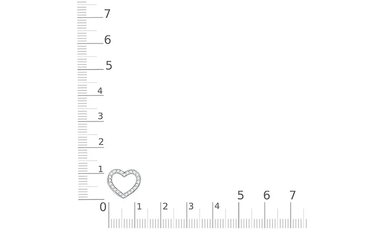 Подвеска Сердце из красного золота с 24 бриллиантами