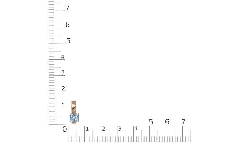 Подвеска из красного золота с топазом sky