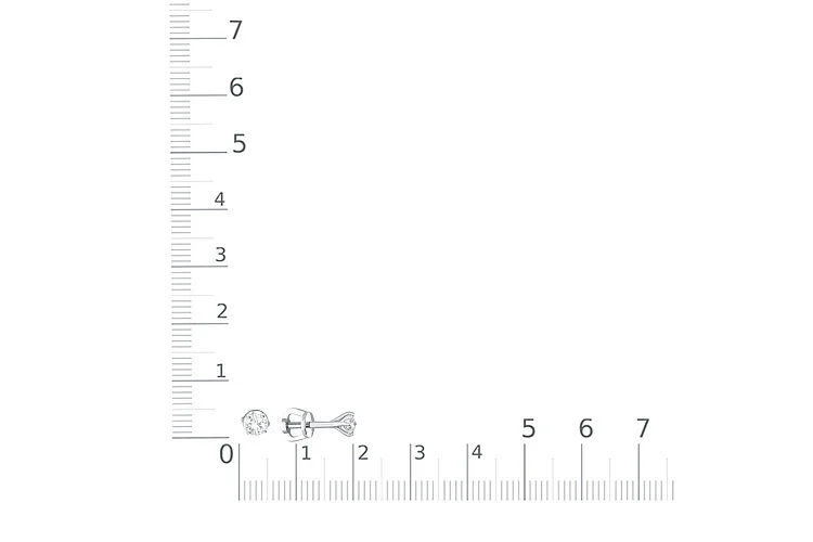 Серьги-пусеты из белого золота с 2 выращенными бриллиантами