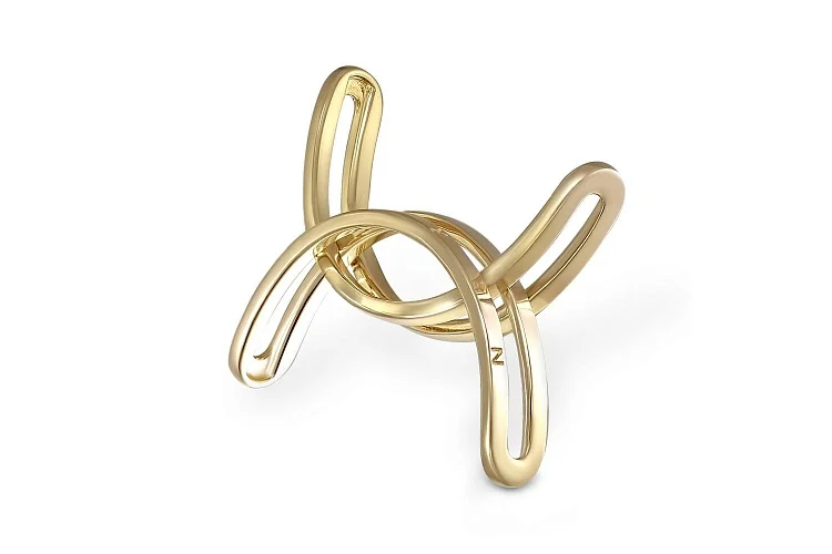 Кольцо из жёлтого золота без вставок