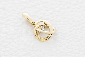 Подвеска из жёлтого золота с фианитом