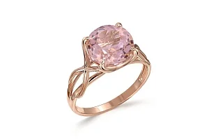 Кольцо из красного золота с ситаллом