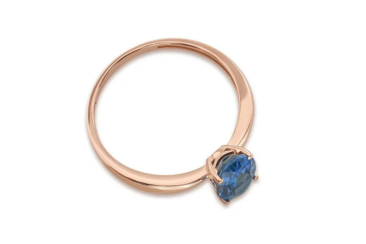 Кольцо из красного золота с топазом лондон