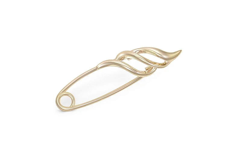 Булавка из жёлтого золота без вставок