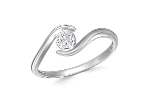 Кольцо из белого золота с 7 бриллиантами