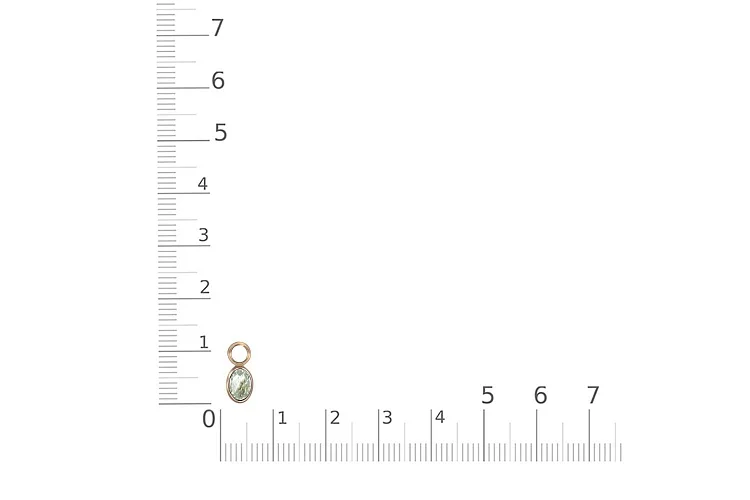 Подвеска серёг-трансформеров из красного золота с аметистом