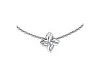Колье Клевер из белого золота без вставок