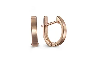 Основа серёг-трансформеров из красного золота без вставок