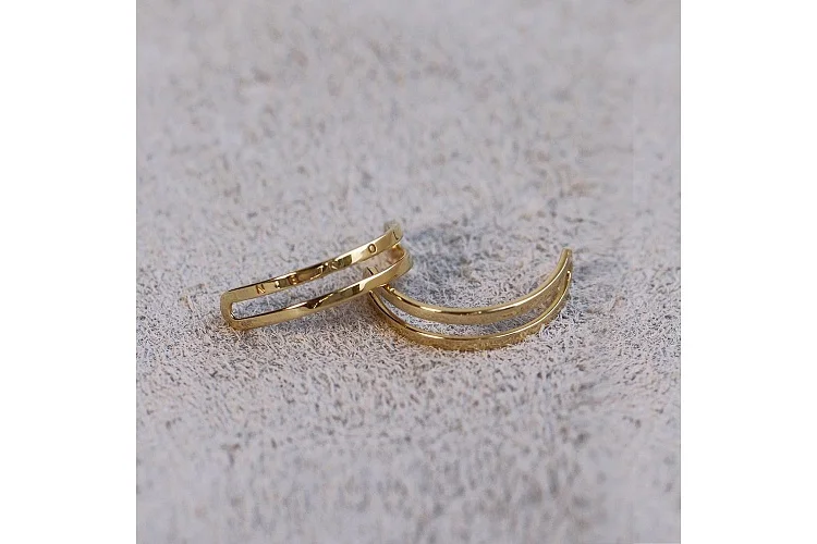 Кольцо из жёлтого золота без вставок