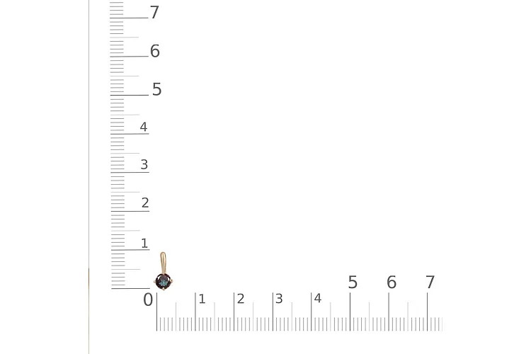 Подвеска из красного золота с александритом