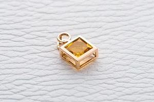 Подвеска из красного золота с цитрином