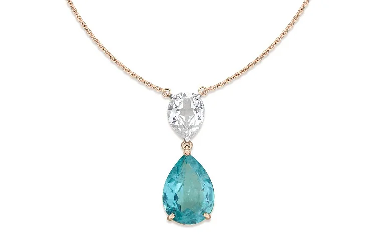 Колье из красного золота с 2 наноситалами