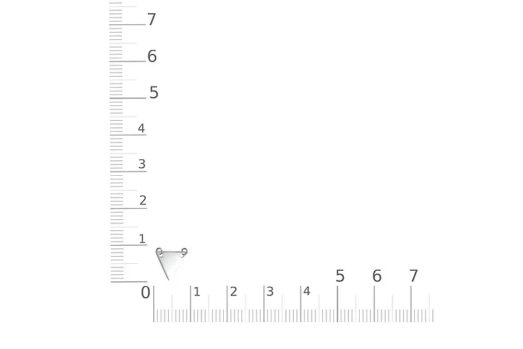 Колье Треугольник из белого золота без вставок