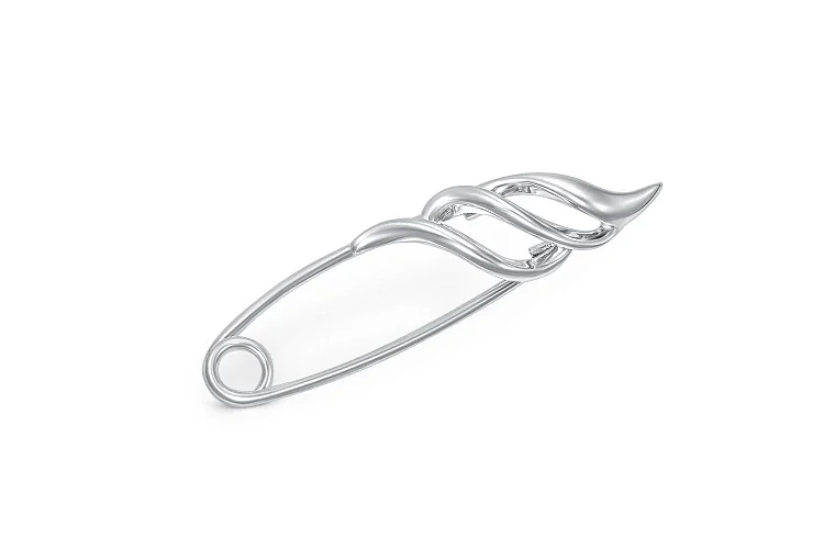 Булавка из белого золота без вставок