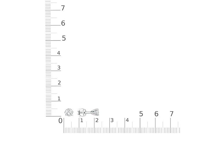 Серьги-пусеты из белого золота с 2 муассанитами
