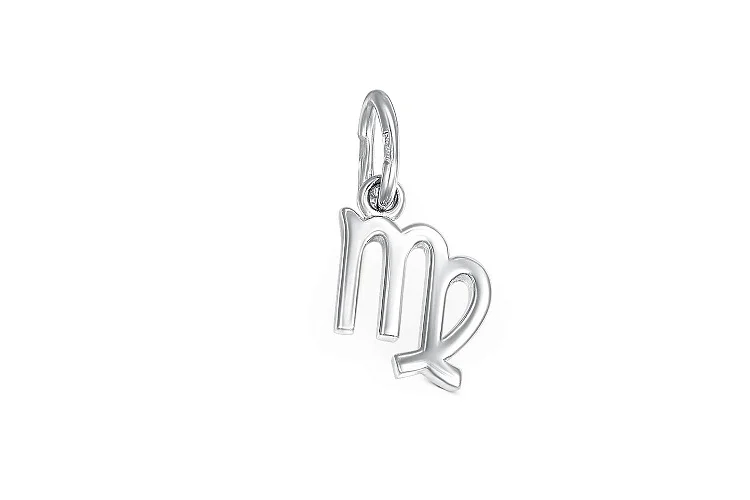 Подвеска Дева из белого золота без вставок