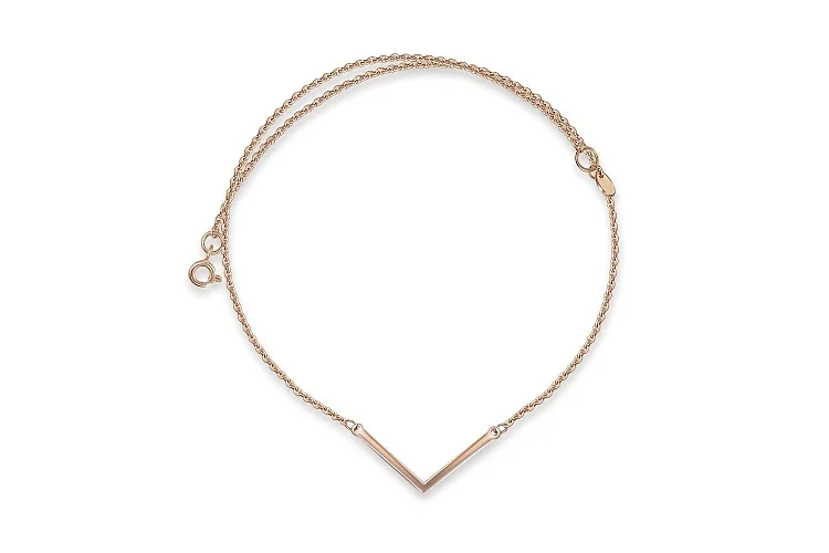 Колье из красного золота без вставок