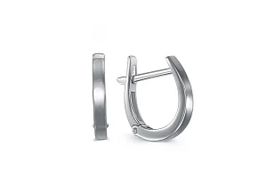 Основа серёг-трансформеров из белого золота без вставок