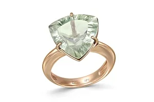 Кольцо из жёлтого золота с аметистом