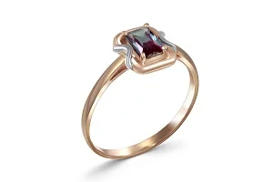 Кольцо из красного золота с александритом