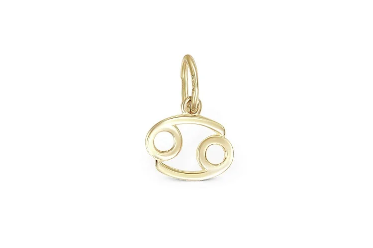 Подвеска Рак из жёлтого золота без вставок