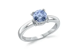 Кольцо из белого золота с цирконием