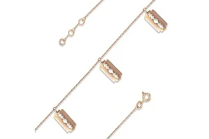 Браслет Лезвие из красного золота без вставок