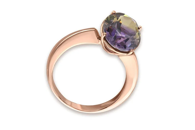 Кольцо из красного золота с наноситалом