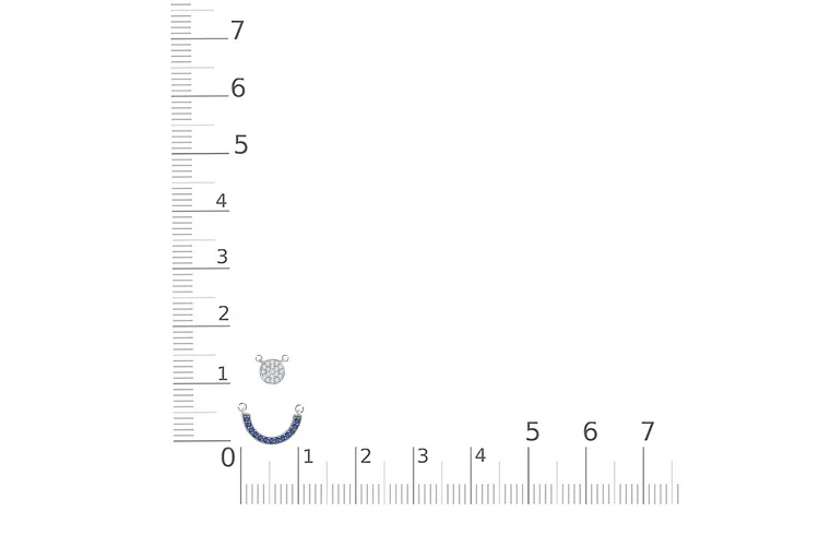 Колье из белого золота с 32 фианитами