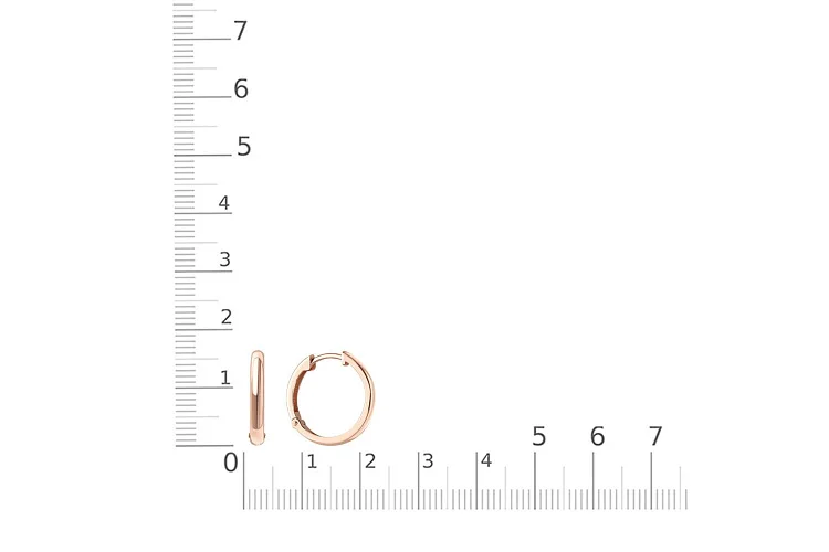 Серьги-трансформеры из красного золота без вставок