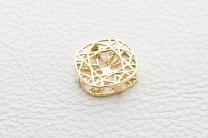 Подвеска Квадрат из жёлтого золота без вставок