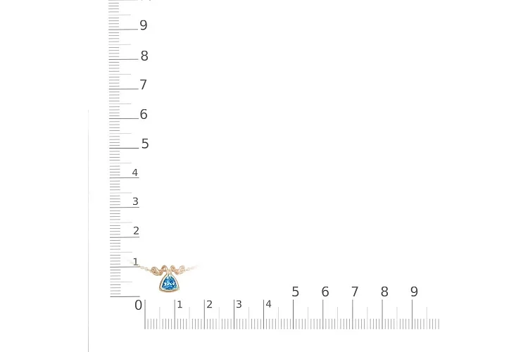 Колье из красного золота с топазом swiss