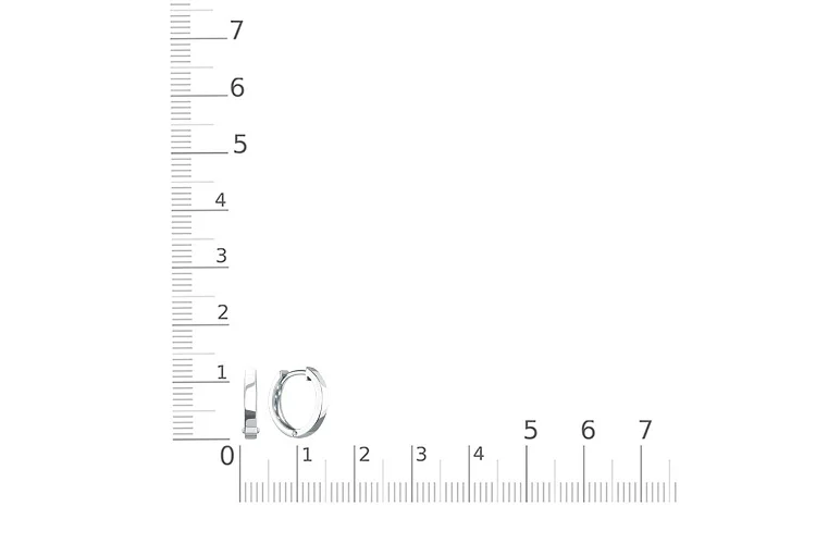 Основа серёг-трансформеров из белого золота без вставок