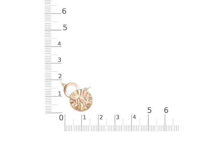 Колье Круг из красного золота без вставок