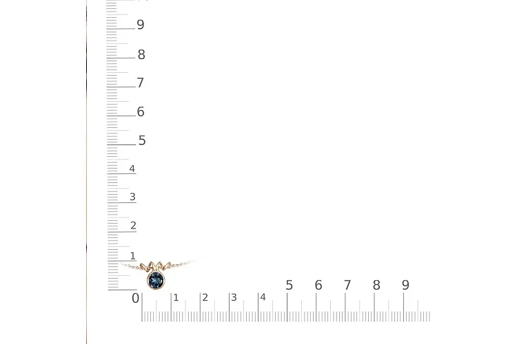 Колье из красного золота с топазом лондон