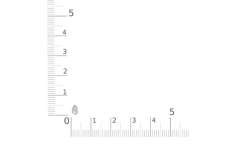 Кулон из белого золота с бриллиантом