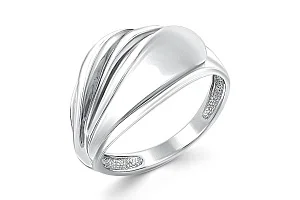 Кольцо из белого золота без вставок