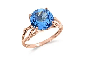 Кольцо из красного золота с топазом swiss