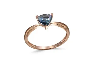 Кольцо из красного золота с топазом лондон