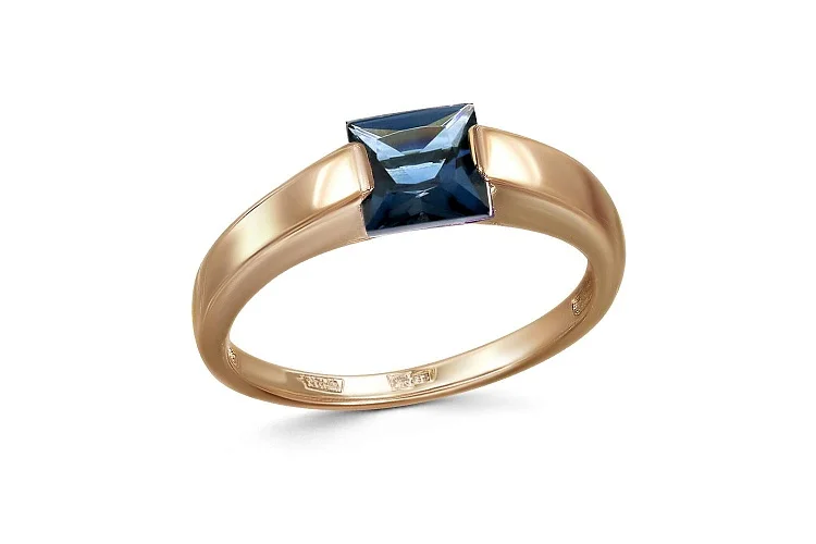 Кольцо из красного золота с топазом лондон