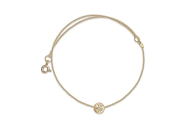 Колье Круг из жёлтого золота без вставок