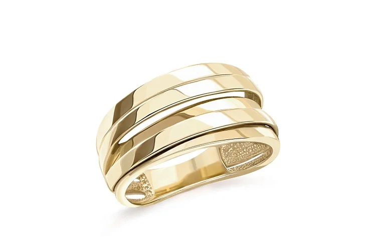 Кольцо из жёлтого золота без вставок