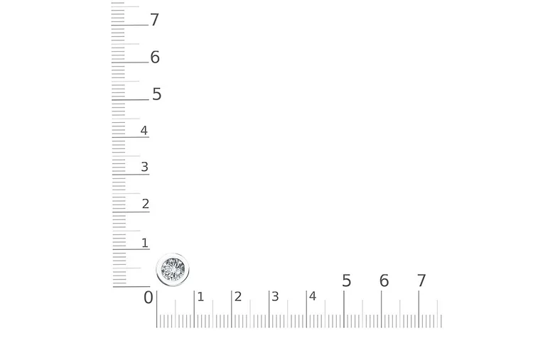 Подвеска Круг из белого золота с бриллиантом