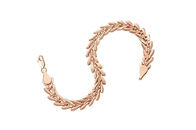 Браслет из красного золота без вставок