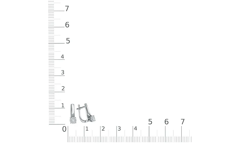 Серьги из белого золота с 26 бриллиантами