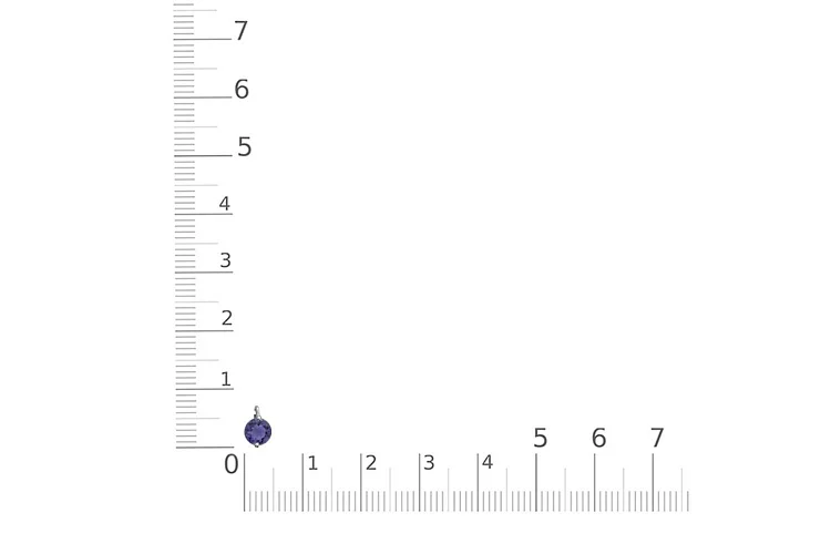 Колье из белого золота с иолитом